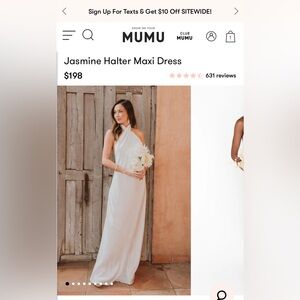 Show Me Your Mumu Jasmine Halter Dress NWT